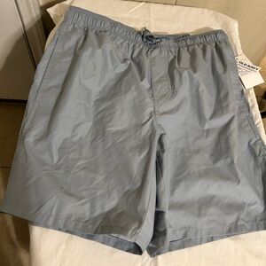 NWT Old Navy Men’s 7” Inseam Solid Swim Trunks -Light Blue-Medium